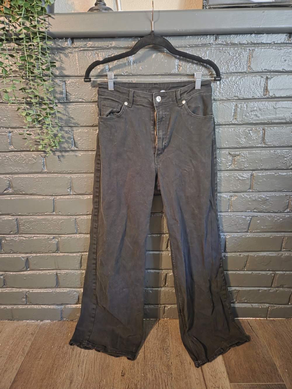 Divided Black Wide-Leg Flare Jeans